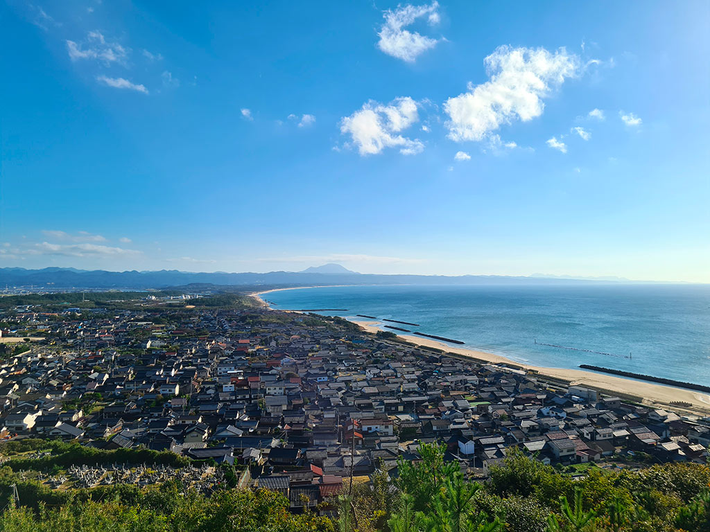 Magnifique vue depuis l’observatoire Honozan a Izumo au Japon