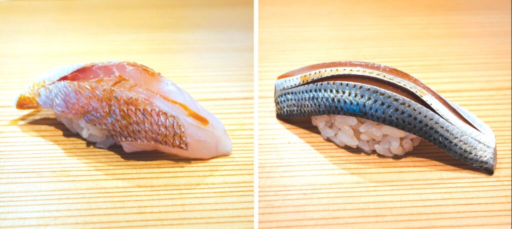 Fukuoka Sushi Sakai poisson nigiri