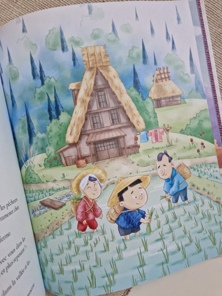Illustration du conte L’apprenti marchand de pluie – Mukashi Mukashi : Contes du Japon